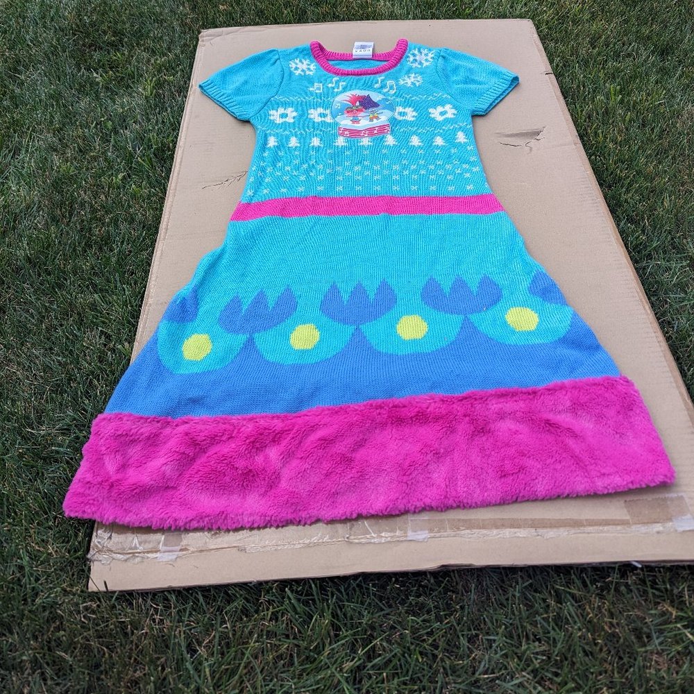 Girls dress size large trolls theme